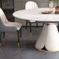 Modern Scalable White Dining Table Stone Table for Dining Room