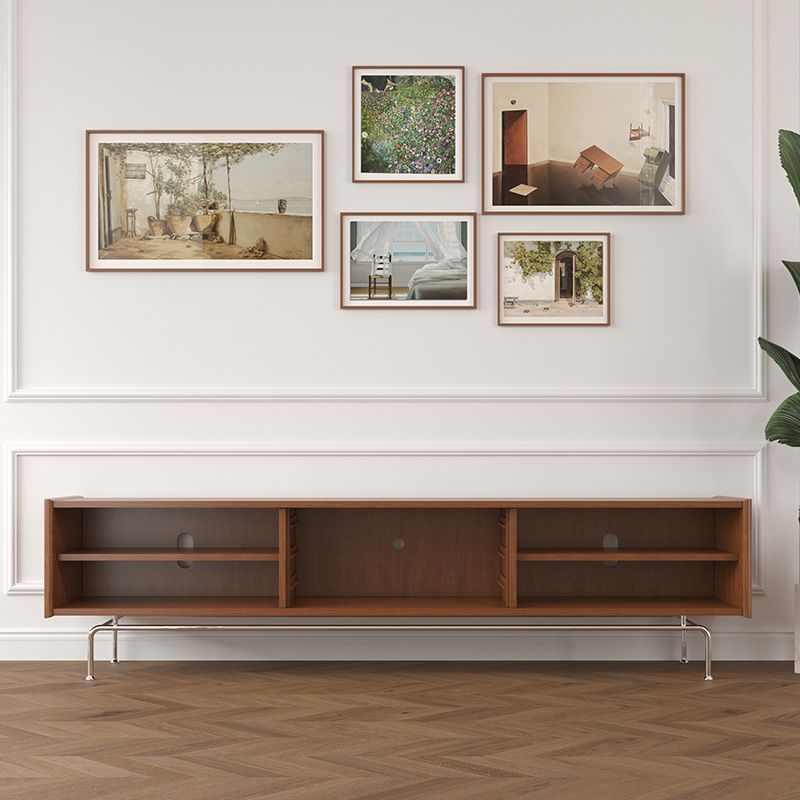 Modern TV Console Solid Wood Media Console TV Stand for Living Room Clearhalo 'furn' 'furn_tv_stands_entertainment_centers' 'Furniture' 'Living Room Furniture' 'TV Stands & Entertainment Centers' 'TV Stands & Media Storage Furniture' 'tv_stands_entertainment_centers' 1200x1200_68345181-7538-4622-838b-f3bfaf8826fe