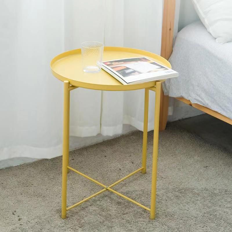 Tavolo da gamba a croce superiore del vassoio tavolino rotondo contemporaneo