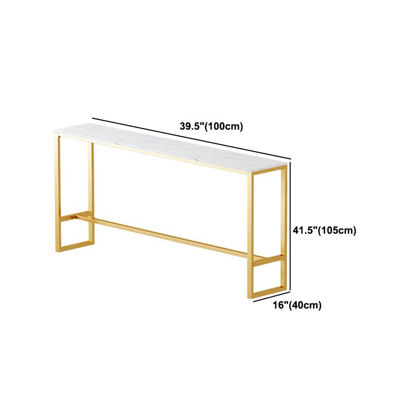 Glam Style 1/2/3 Pieces Bar Table Set Rectangle Bar Table with High Stools for Kitchen Clearhalo 'Bar Furniture' 'furn' 'furn_home_bar_bar_sets' 'Furniture' 'Home Bars & Bar Sets' 'home_bar_bar_sets' 'Kitchen & Dining Furniture' 1200x1200_68352f75-043c-4a4d-adfc-b545c072bf05