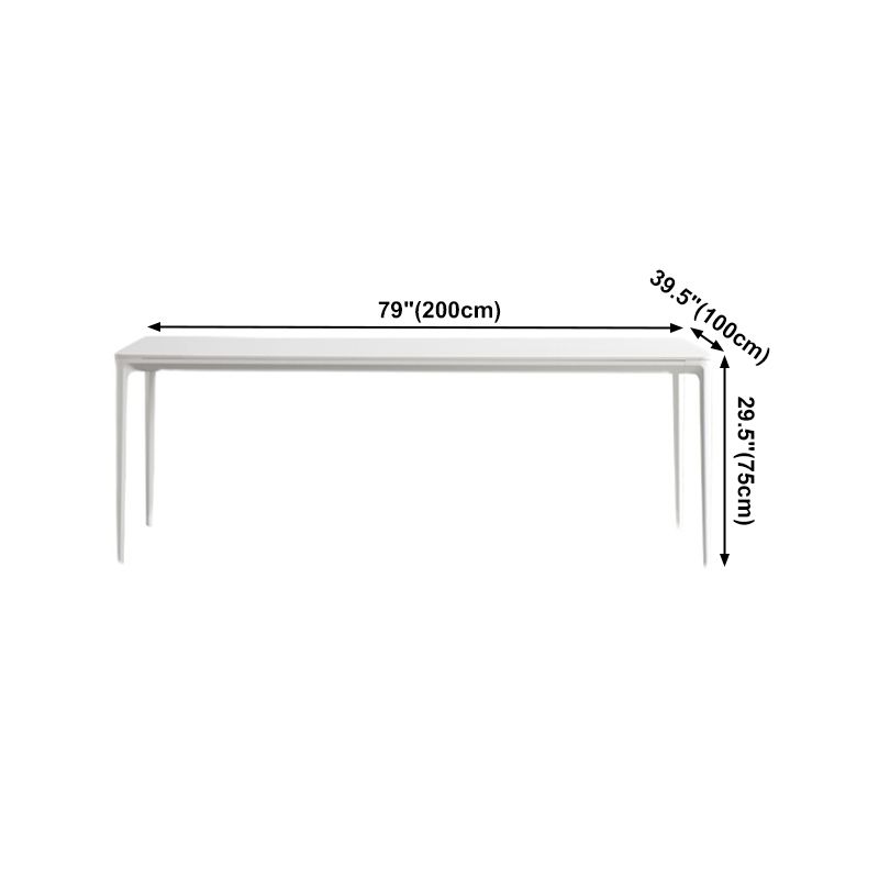 Sintered Stone Dining Table Simple Style 4 Legs Base Table for Dining Room Clearhalo ' dining_table' 'Dining Tables & Seating' 'Dining Tables' 'Furniture' 'furniture_dining_table' 'Kitchen & Dining Furniture' 'kitchen&dining_furn' 'kitchen' 'kitchen_dining_table' 1200x1200_68368f41-83ac-4ed9-aa4c-99ec06ea30c9