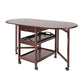 Mesa de comedor de mediados de siglo Mesa de comedor plegable de madera maciza, 51.6 "L x 23.6" W x 29.5 "H