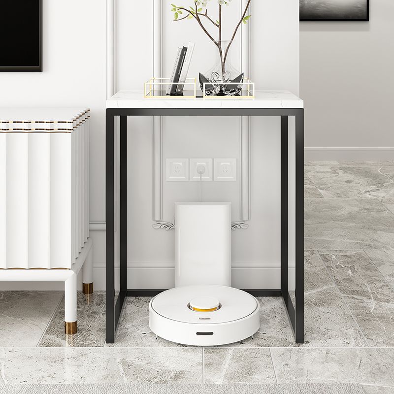 Frame Base Design Cocktail Table Slate DesktopCoffee Table with Metal Base