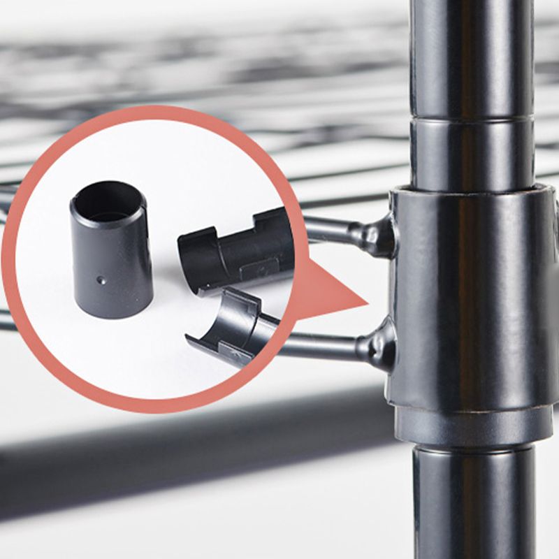 Modern Style Wardrobe Metal 2-Teir Adjustable Shelves Wardrobe Closet Clearhalo 'Armoires & Wardrobes' 'armoires_wardrobes' 'Bedroom Furniture' 'furn' 'furn_armoires_wardrobes' 'Furniture' 1200x1200_683b3842-706b-4fac-8515-60904bae8c92