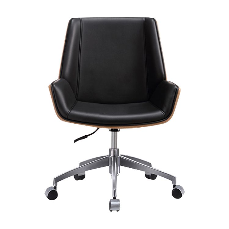 Armless Desk Chair Slide Modern Adjustable Seat Height Chair with Wheels Clearhalo 'furn' 'furn_office_chair' 'Furniture' 'Office Chairs' 'Office Furniture' 'office_chair' 1200x1200_683c1cd1-d008-494b-af1a-d81f4c5a0f20