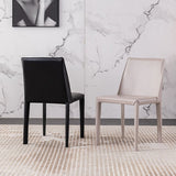 Contemporary Saddle Leather Restaurant Side Chair Parsons Matte Finish Dining Chair (Set of 2) Clearhalo ' kitchen&dining_furn' 'Dining Chairs' 'Dining Tables & Seating' 'dining_chair' 'furn' 'furn_dining_chair' 'Furniture' 'furniture_dining_chair' 'Kitchen & Dining Furniture' 'kitchen' 1200x1200_683c6636-cf0e-4875-bfcf-e545cf10e817