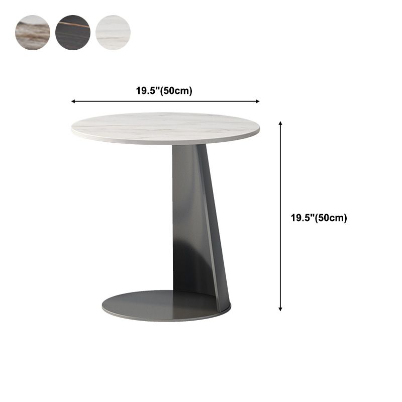 Table accent côté piédestal moderne de 19,69 "de haut de haut