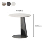 Table accent côté piédestal moderne de 19,69 "de haut de haut