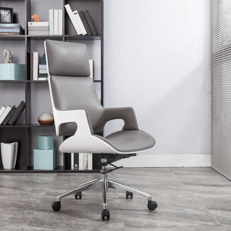 High / Mid Back Office Chair Grey Upholstered Desk Chair with Wheels Clearhalo 'furn' 'furn_office_chair' 'Furniture' 'Office Chairs' 'Office Furniture' 'office_chair' 1200x1200_683e19b3-d0f8-49e6-bb3b-3c6010c72904