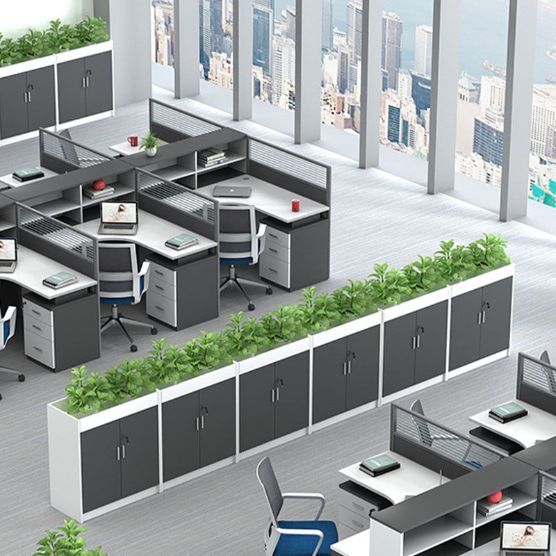 Archivo de madera moderno con almacenamiento de bloqueo para el hogar y la oficina