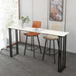 Indoor Stone and Metal Event and Cocktail Table Industrial Sled Counter Table Clearhalo 'Bar Furniture' 'Bar Tables' 'bar_tables' 'furn' 'furn_bar_tables' 'Furniture' 'furniture_bar_tables' 'Kitchen & Dining Furniture' 1200x1200_683f88c1-1784-49a8-a781-9f51a5fb55b6