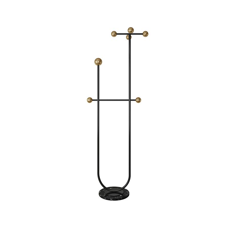 Gorgeous Coat Rack Marble Bottom 7 Coat Hooks Metal Coat Rack Clearhalo 'Entry & Mudroom Furniture' 'furn' 'furn_hall_tree_coat_racks' 'Furniture' 'Hall Trees & Coat Racks' 'hall_tree_coat_racks' 1200x1200_683f8956-356b-46b2-84a3-cbf31c93d9fc