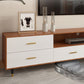 Wooden TV Stand Console Modern Minimalist Home Open TV Cabinet