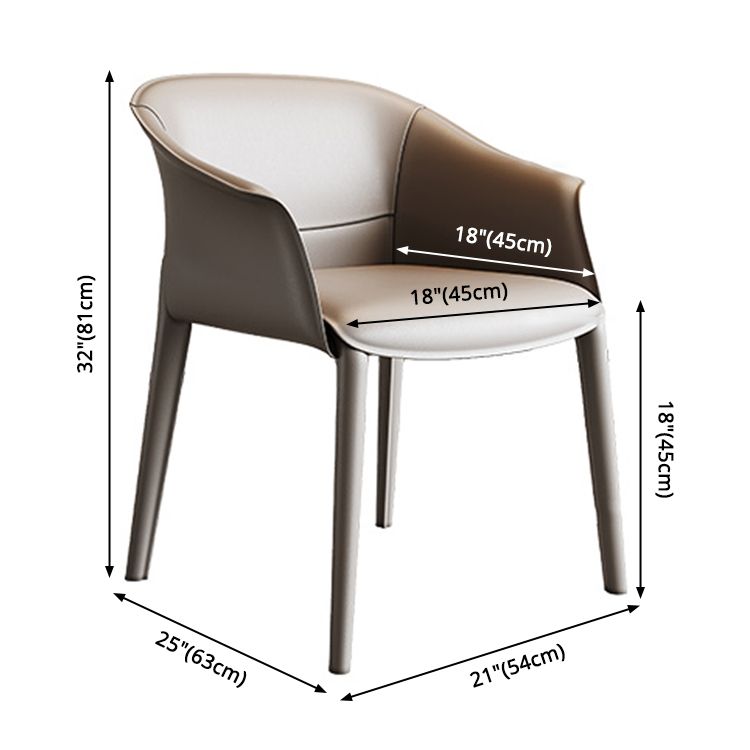 Metal Contemporary Dining Room Chair Metallic Finish Solid Back Dining Chair Clearhalo ' kitchen&dining_furn' 'Dining Chairs' 'Dining Tables & Seating' 'dining_chair' 'furn' 'furn_dining_chair' 'Furniture' 'furniture_dining_chair' 'Kitchen & Dining Furniture' 'kitchen' 1200x1200_6841c6b6-4997-42c1-a469-9bc3057c6dc9