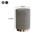 Mid-Century Modern Coffee Table Round Drum Coffee Table in Grey