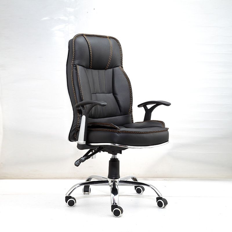 Black Contemporary Executive Chair Upholstered Managers Chair Clearhalo 'furn' 'furn_office_chair' 'Furniture' 'Office Chairs' 'Office Furniture' 'office_chair' 1200x1200_68420d2c-03ad-4ef3-831e-dd0568695e33