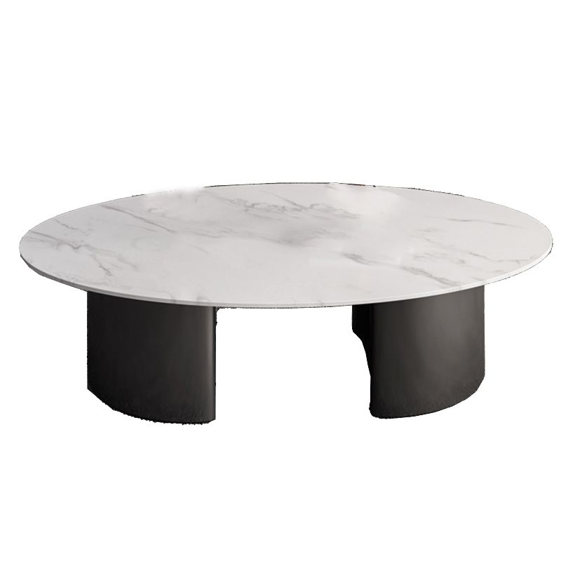 Glam Slate Coffee Cocktail Table Frame Oval Coffee Table for Home Clearhalo 'Coffee & Accent Tables' 'Coffee Tables' 'coffee_tables' 'furn' 'furn_coffee_tables' 'Furniture' 'Living Room Furniture' 1200x1200_6842423e-1465-414f-9217-fb7328c6aa44
