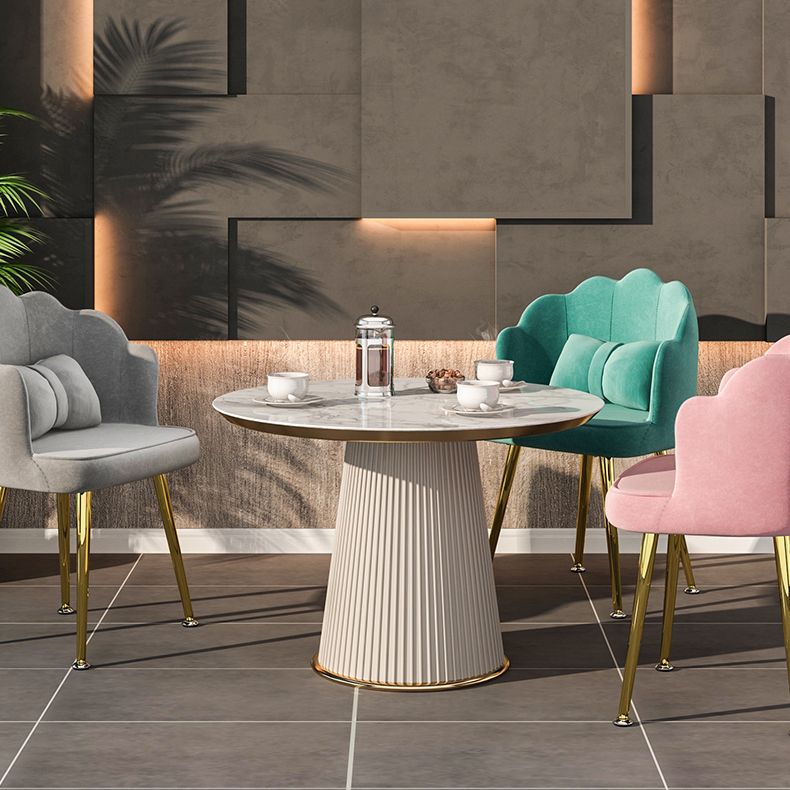 Modern Dining Side Chair with Metal Legs Solid Back Armchair for Home Use Clearhalo ' kitchen&dining_furn' 'Dining Chairs' 'Dining Tables & Seating' 'dining_chair' 'furn' 'furn_dining_chair' 'Furniture' 'furniture_dining_chair' 'Kitchen & Dining Furniture' 'kitchen' 1200x1200_6843fc88-2587-4dde-b13e-d5e286ad17d6