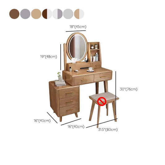 Traditions Dressing Table Cherry Bedroom Lighted Mirror Standing Make-up Vanity Clearhalo 'Bedroom Furniture' 'furn' 'furn_makeup_vanities' 'Furniture' 'Makeup Vanities' 'makeup_vanities' 1200x1200_6843ff78-4843-4685-a730-24144788c58d