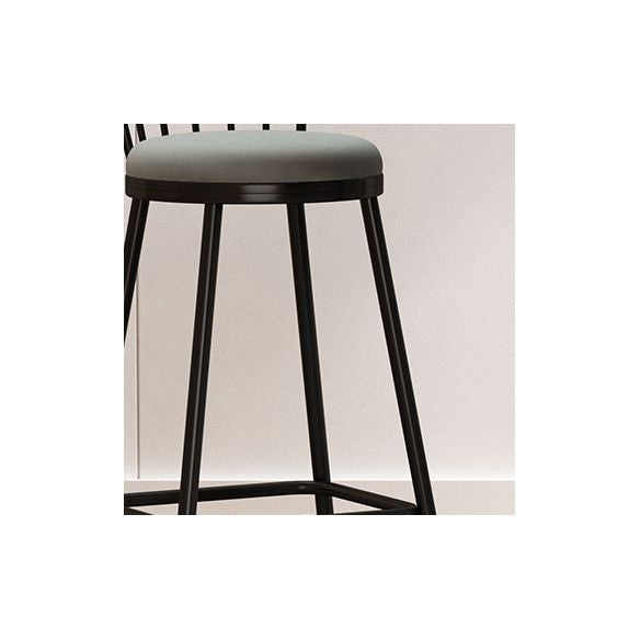 Leather Matte Finish Bristol Stool Low Back Footrest Barstool Clearhalo 'Bar Furniture' 'Bar Stools' 'bar_stools' 'furn' 'furn_bar_stools' 'Furniture' 'furniture_bar_stools' 'Kitchen & Dining Furniture' 1200x1200_684466fd-9980-4615-b4ec-5643874292b3