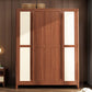 Modern Style Wardrobe Cabinet Wood Clothes Rail Wardrobe Armoire with Shelves