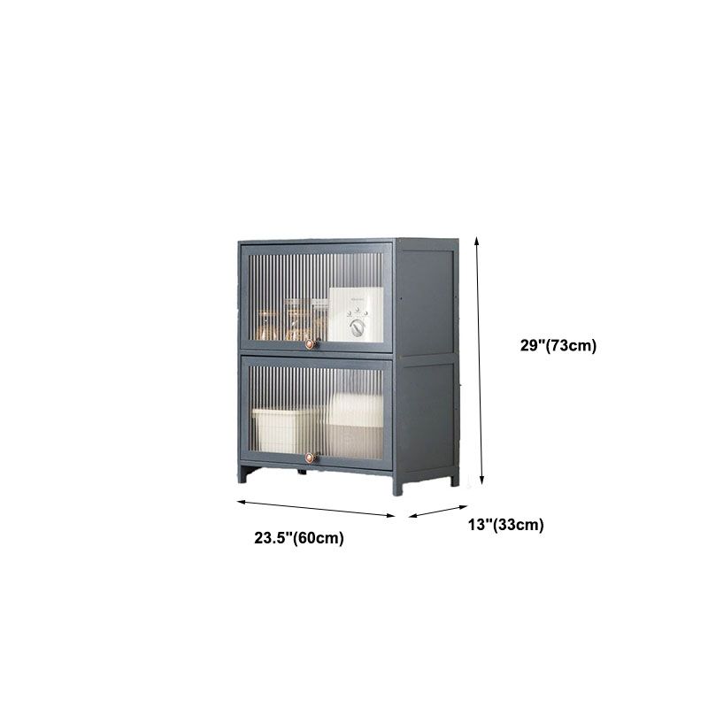 Sideboard in legno ingegnerizzato per porte della scheda laterale grigia per sala da pranzo