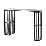 Moderna Smensión Bistro Bistro Bar Mesa Almacenamiento de la mesa de la barra de pedestal de doble pedestal