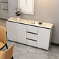 Sideboard in legno ingegnerizzato a 3 cassetto glam per soggiorno per soggiorno