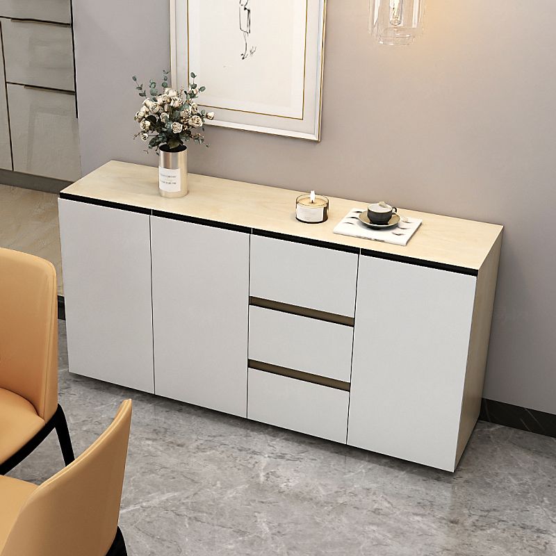 Sideboard in legno ingegnerizzato a 3 cassetto glam per soggiorno per soggiorno