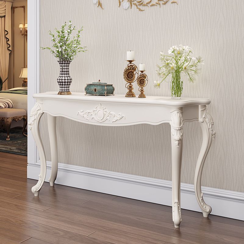 Tabella della console di legno vittoriana da 13,4 pollici a forma di forma libera