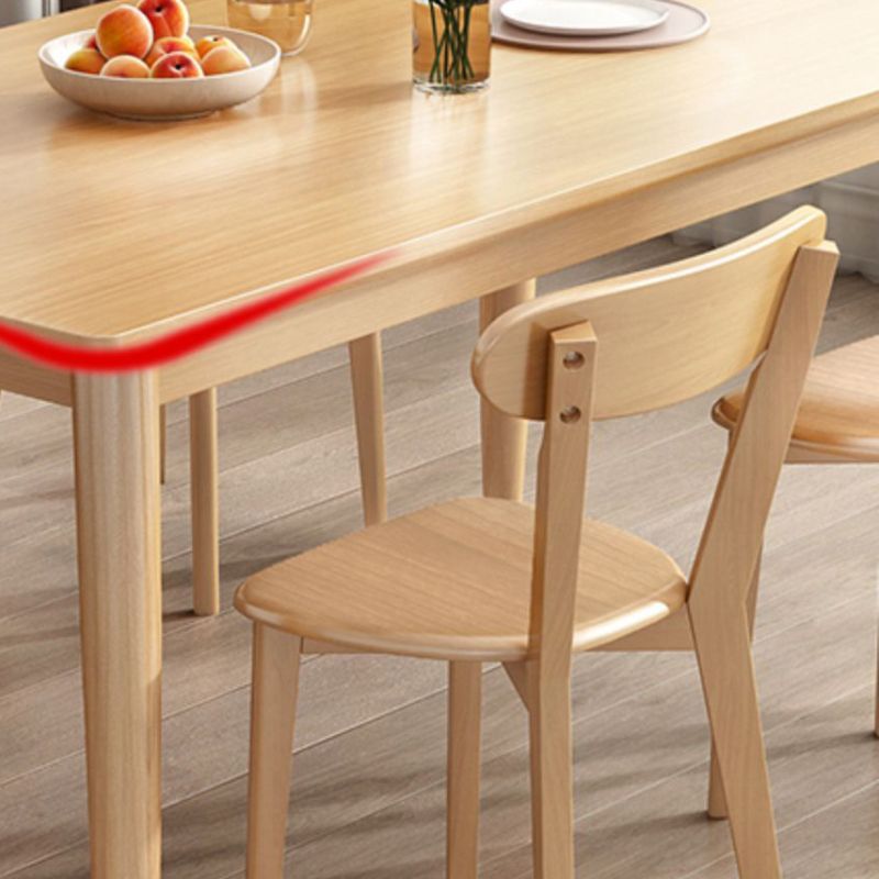 Contemporary Solid Wood Rectangular Dining Table for Dining Hall Clearhalo 'Dining Tables & Seating' 'Dining Tables' 'dining_table' 'furn' 'furn_dining_table' 'Furniture' 'Kitchen & Dining Furniture' 1200x1200_684aabb3-1582-423e-b18c-6556470f9e37