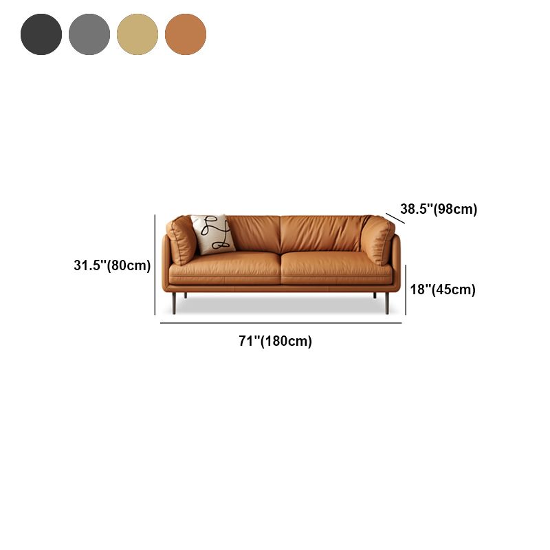 Glam Cushions Standard Pillow Top Arm Stationary Settee for Living Room Clearhalo 'furn' 'furn_sofas' 'Furniture' 'furniture_sofas' 'Living Room Furniture' 'Sofa' 'sofas' 1200x1200_684bffe6-8651-4632-8584-89f53cfa1247