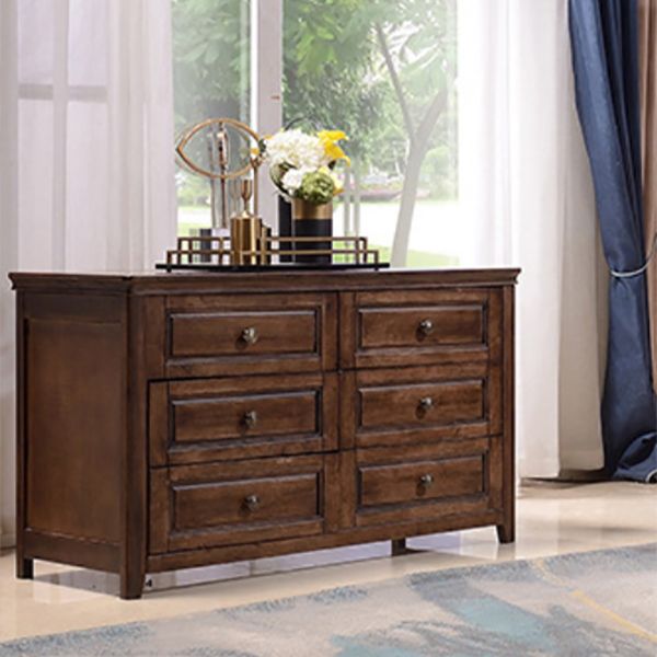 Mid-Century Modern Solid Wood Accent Chest with Drawers in Brown Clearhalo 'Cabinets & Chests' 'cabinets_chests' 'furn' 'furn_cabinets_chests' 'Furniture' 'Living Room Furniture' 1200x1200_684d9a95-2797-47e3-b5fb-f11e6ed60f75