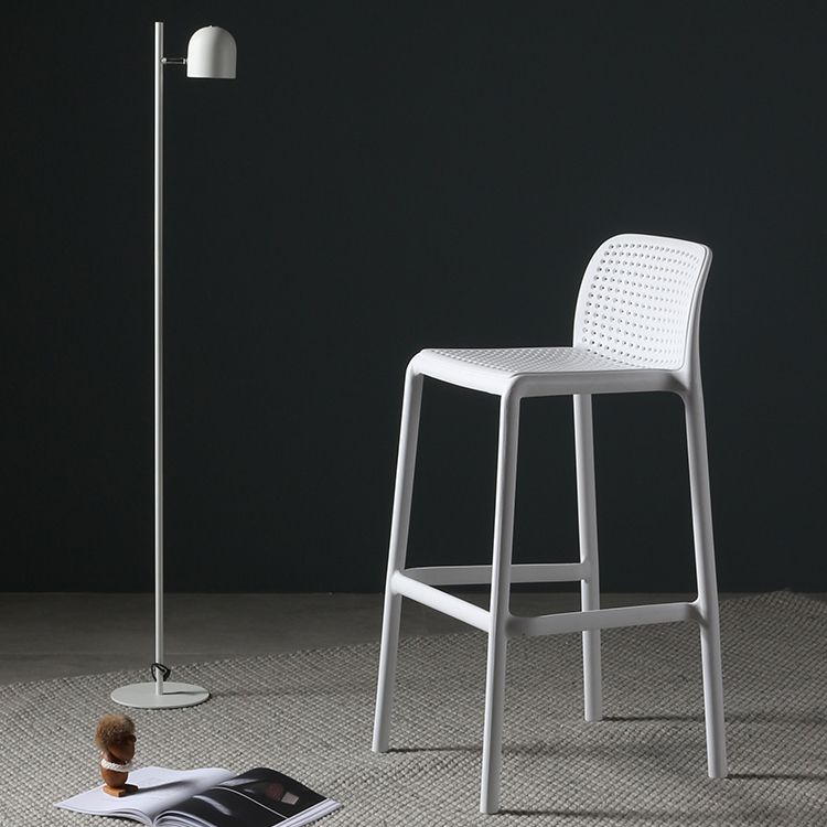 Modern Bar-stool Plastic Counter Bar Stool for Kitchen Bar with Plastic Legs Clearhalo 'Bar Furniture' 'Bar Stools' 'bar_stools' 'furn' 'furn_bar_stools' 'Furniture' 'furniture_bar_stools' 'Kitchen & Dining Furniture' 1200x1200_68500126-6bff-446c-b965-038c9caa5d52