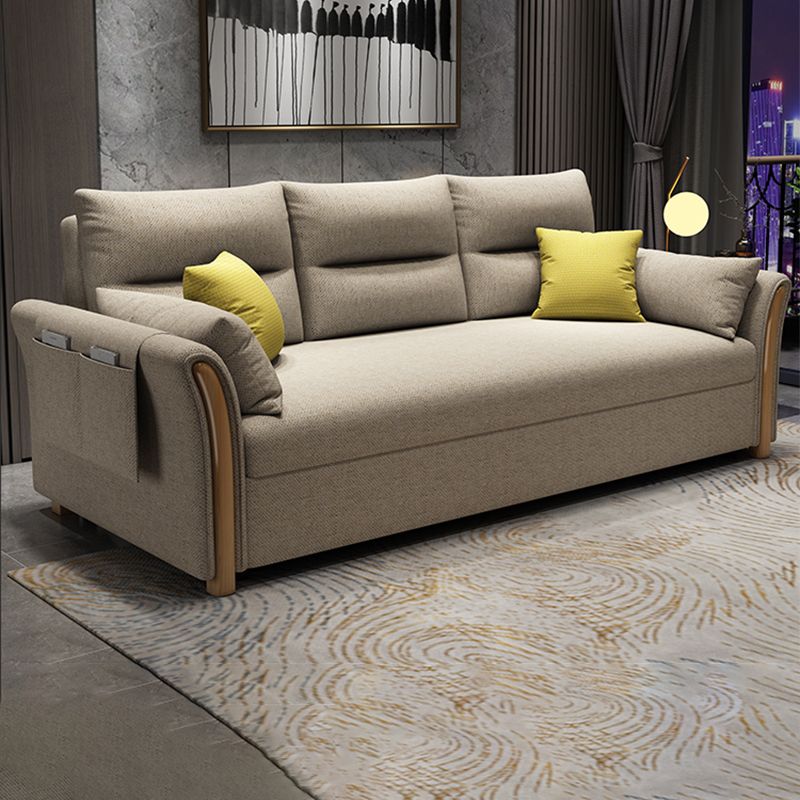 Convertibile divano di divano di divano di divano di divano di divani a fusione di cotone a braccio svasato contemporaneo