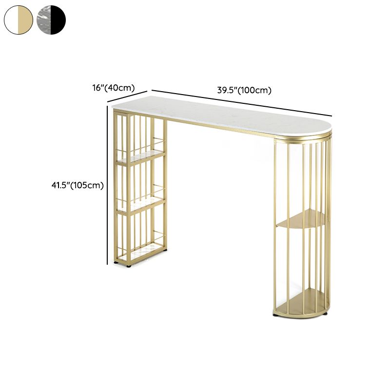 1/2/3 stuks Oval Modern Faux Marble Top Teller Hoogte Pub Set