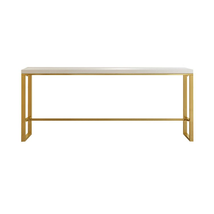 White and Black Glam Style Bar Table in Faux Marble and Metal Milk Tea Shop Bar Table Clearhalo 'Bar Furniture' 'Bar Tables' 'bar_tables' 'furn' 'furn_bar_tables' 'Furniture' 'furniture_bar_tables' 'Kitchen & Dining Furniture' 1200x1200_68507f4a-3b0f-4921-8ba3-d36e08fbd10e