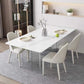 Modern 1/2/5 Pieces Dining Set Rectangle Stone Dining Table for Dining Room Clearhalo 'Dining Room Sets' 'Dining Tables & Seating' 'dining_room_set' 'furn' 'furn_dining_room_set' 'Furniture' 'furniture_dining_room_set' 'Kitchen & Dining Furniture' 1200x1200_68516a66-4569-4861-b5a2-12cb79d51405