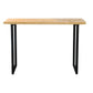 Light Brown Modern Style Bar Table Solid Wood Bar Table with Metal Base Clearhalo 'Bar Furniture' 'Bar Tables' 'bar_tables' 'furn' 'furn_bar_tables' 'Furniture' 'furniture_bar_tables' 'Kitchen & Dining Furniture' 1200x1200_6851fefa-e7a8-40d2-a7ec-7c1e84669807