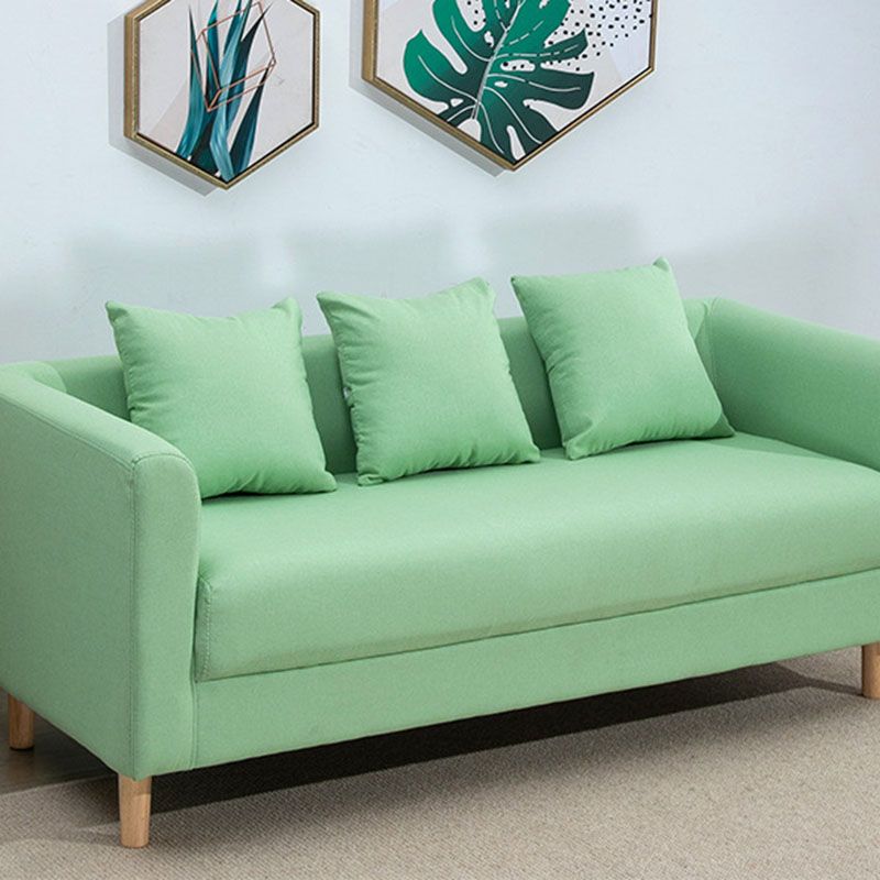 3人の枕が付いたコンテンポラリースクエアアーム標準セッピーソファ