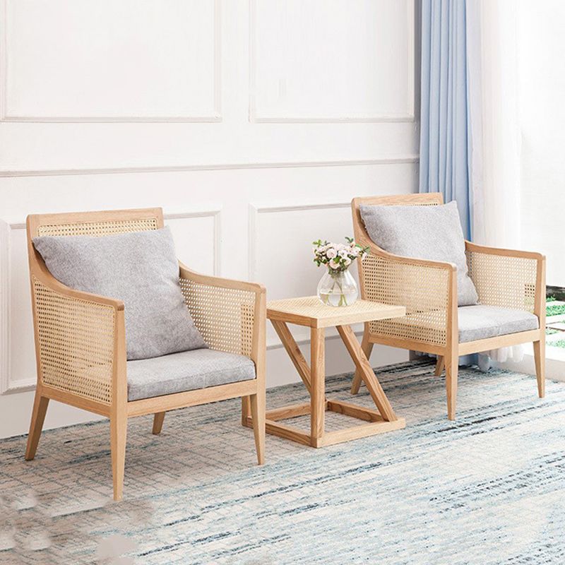 Upholstered Fabric Accent Armchair Solid Wood 24.01" Wide Armchair Clearhalo 'Accent Chairs' 'accent_chairs' 'Chairs & Seating' 'furn' 'furn_accent_chairs' 'Furniture' 'Living Room Furniture' 1200x1200_6854335e-c920-4755-9577-e2a3c1f36af0