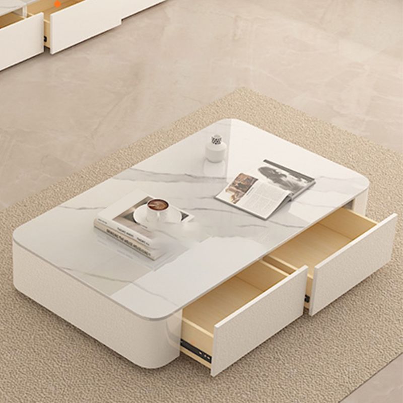 Table basse rectangulaire Block Table basse simple moderne avec tiroirs