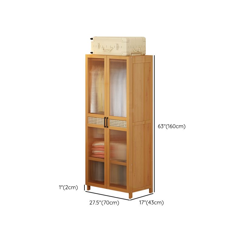 Modern Style Wardrobe Cabinet Wood Clothes Rail Wardrobe Armoire with Legs Clearhalo 'Armoires & Wardrobes' 'armoires_wardrobes' 'Bedroom Furniture' 'furn' 'furn_armoires_wardrobes' 'Furniture' 1200x1200_6854a1f0-4b69-4e6d-be8d-610dc643bd3a