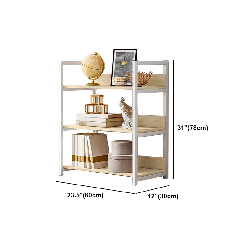 Industrial Vertical Etagere Bookshelf Steel Frame Manufactured Wood Shelf Bookshelf Clearhalo 'Bookcases' 'furn' 'furn_bookcases' 'Furniture' 'furniture_bookcases' 'kitchen' 'kitchen_bookcases' 'Living Room Furniture' 'Office Furniture' 1200x1200_68550fe2-c823-471b-b2ef-6f664c8fce3c