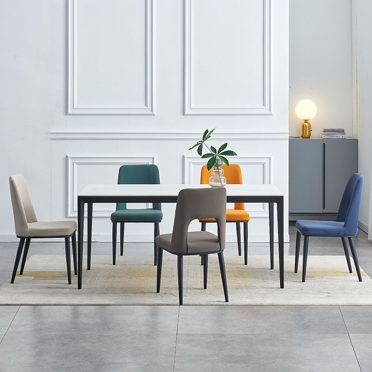 Industrial Metal Dining Room Chairs Armless Open Back Dining Side Chair for Home Use Clearhalo ' kitchen&dining_furn' 'Dining Chairs' 'Dining Tables & Seating' 'dining_chair' 'furn' 'furn_dining_chair' 'Furniture' 'furniture_dining_chair' 'Kitchen & Dining Furniture' 'kitchen' 1200x1200_68561250-081e-4d4f-ad06-3b6ad26fc808