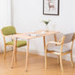 Home Scandinavian Arm Chair Open Back Wood Upholstered Dining Room Chair Clearhalo ' kitchen&dining_furn' 'Dining Chairs' 'Dining Tables & Seating' 'dining_chair' 'furn' 'furn_dining_chair' 'Furniture' 'furniture_dining_chair' 'Kitchen & Dining Furniture' 'kitchen' 1200x1200_68569552-08bc-4286-8280-fc2502d05f6a