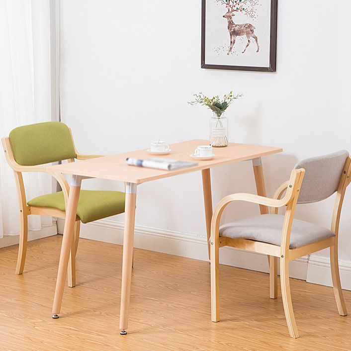 Home Scandinavian Arm Chair Open Back Wood Upholstered Dining Room Chair Clearhalo ' kitchen&dining_furn' 'Dining Chairs' 'Dining Tables & Seating' 'dining_chair' 'furn' 'furn_dining_chair' 'Furniture' 'furniture_dining_chair' 'Kitchen & Dining Furniture' 'kitchen' 1200x1200_68569552-08bc-4286-8280-fc2502d05f6a