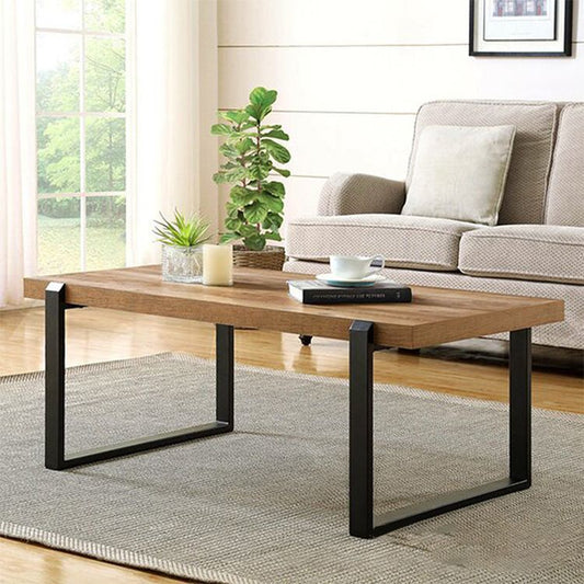 Rectangle Solid Wood Coffee Table Sled Coffee Cocktail Table Clearhalo 'Coffee & Accent Tables' 'Coffee Tables' 'coffee_tables' 'furn' 'furn_coffee_tables' 'Furniture' 'Living Room Furniture' 1200x1200_685752de-91b1-4d14-b544-3861d0a24fb8
