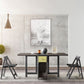 Mid-Century Dining Table Rectangle Drop-Leaf Sintered Stone Table for Home (only Table) Clearhalo ' dining_table' 'Dining Tables & Seating' 'Dining Tables' 'furn' 'furn_dining_table' 'Furniture' 'furniture_dining_table' 'Kitchen & Dining Furniture' 'kitchen&dining_furn' 'kitchen' 'kitchen_dining_table' 1200x1200_685a952a-7448-4048-80de-7d57db139cbf