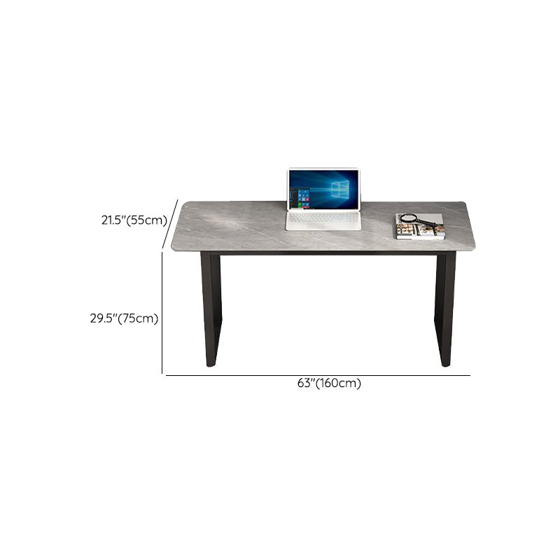 Rectangular Shaped Office Task Desk Stone Writing Desk in Grey Clearhalo 'furn' 'furn_office_desk' 'Furniture' 'Office Desks' 'Office Furniture' 'office_desk' 1200x1200_685b3fb8-45e4-4e92-83a9-80c49e99c023